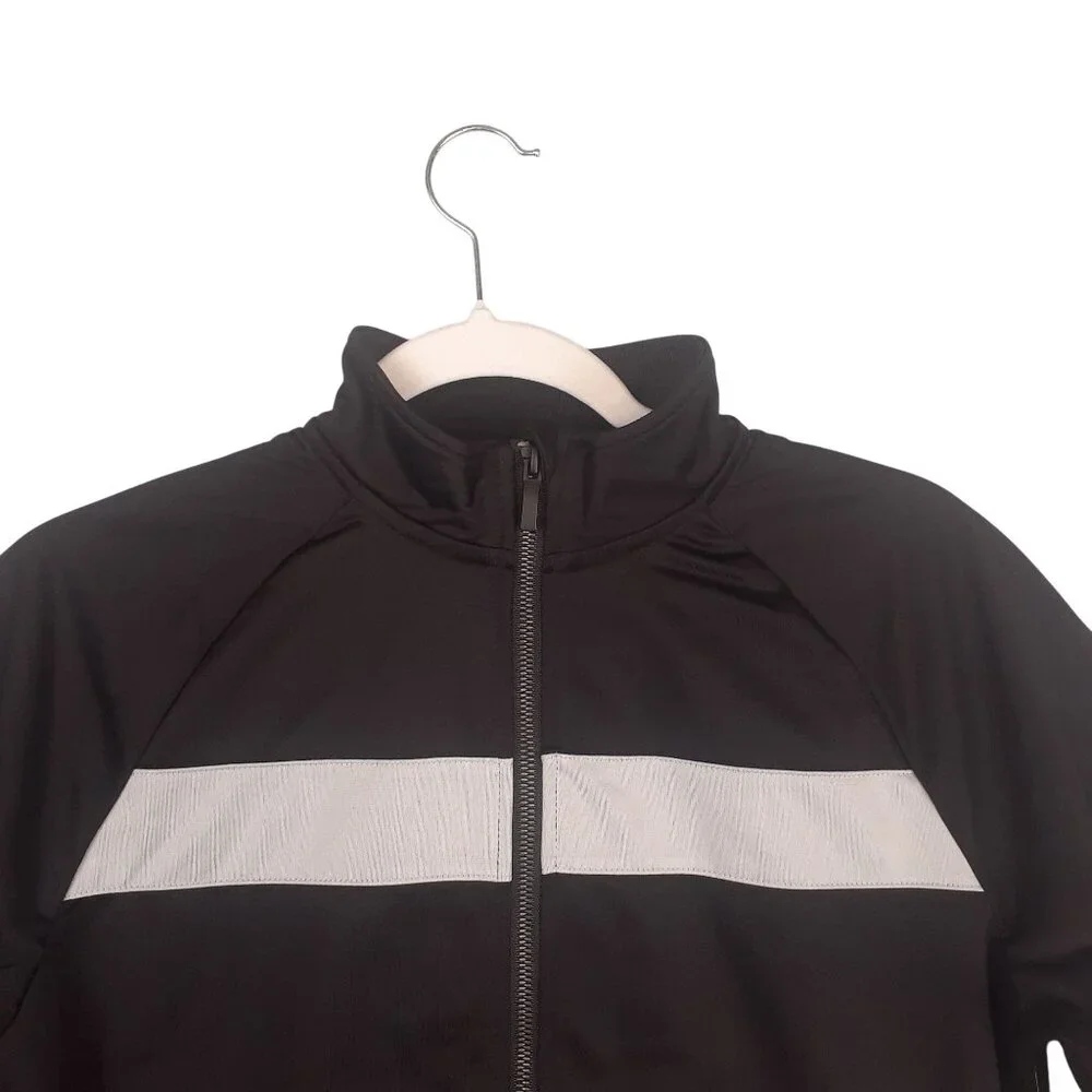 Athletic Works Boys Full-Zip Black Jacket With Reflective Stripe XL ,L - Picture 4 of 11